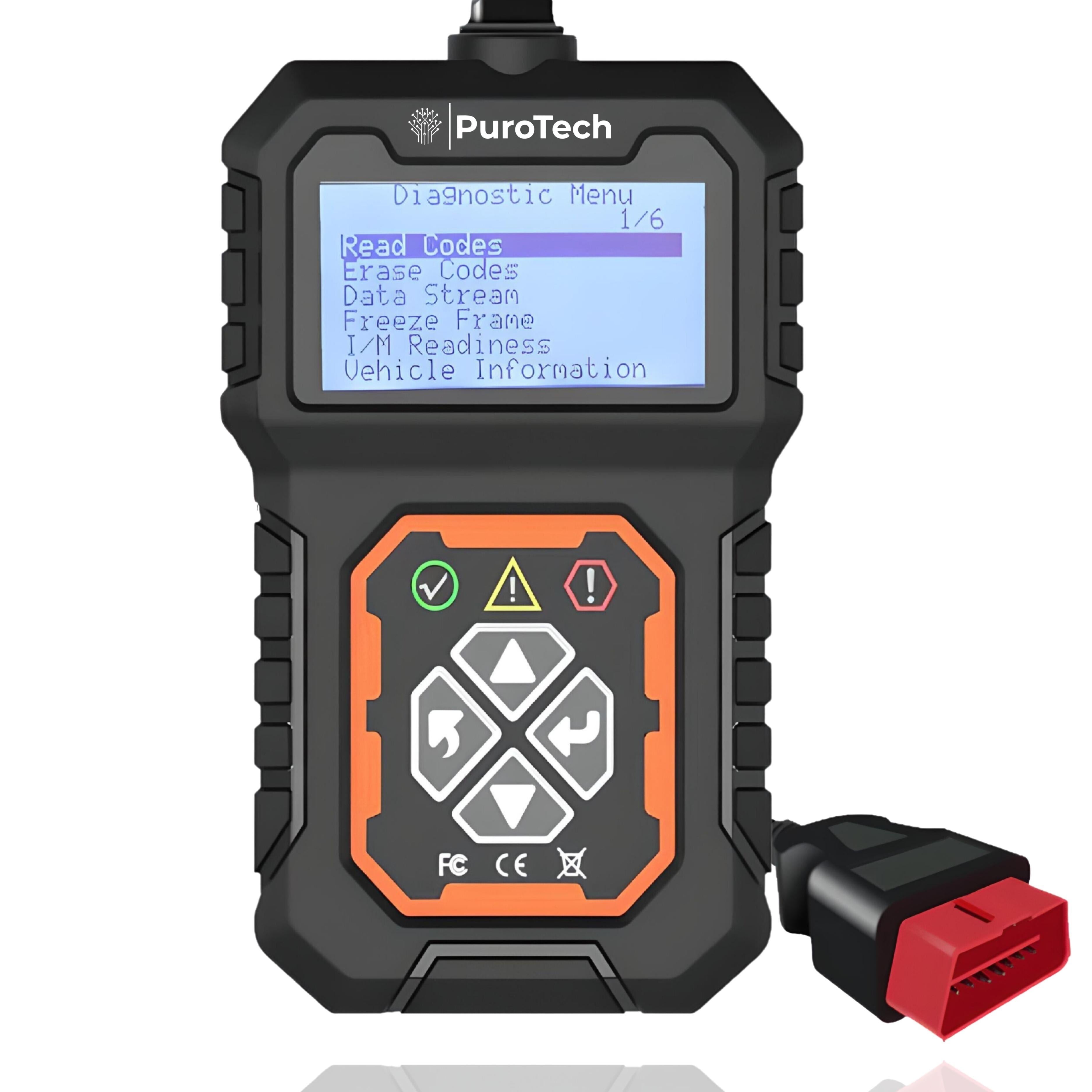 PuroTech OBD2 Scanner - OBD - Diagnosecomputer - Storing Verwijderen - Uitleesapparatuur – Auto Accessoires - Auto Uitlezen - Diagnose apparatuur voor auto's - Motorstoring - Nederlandse Handleiding