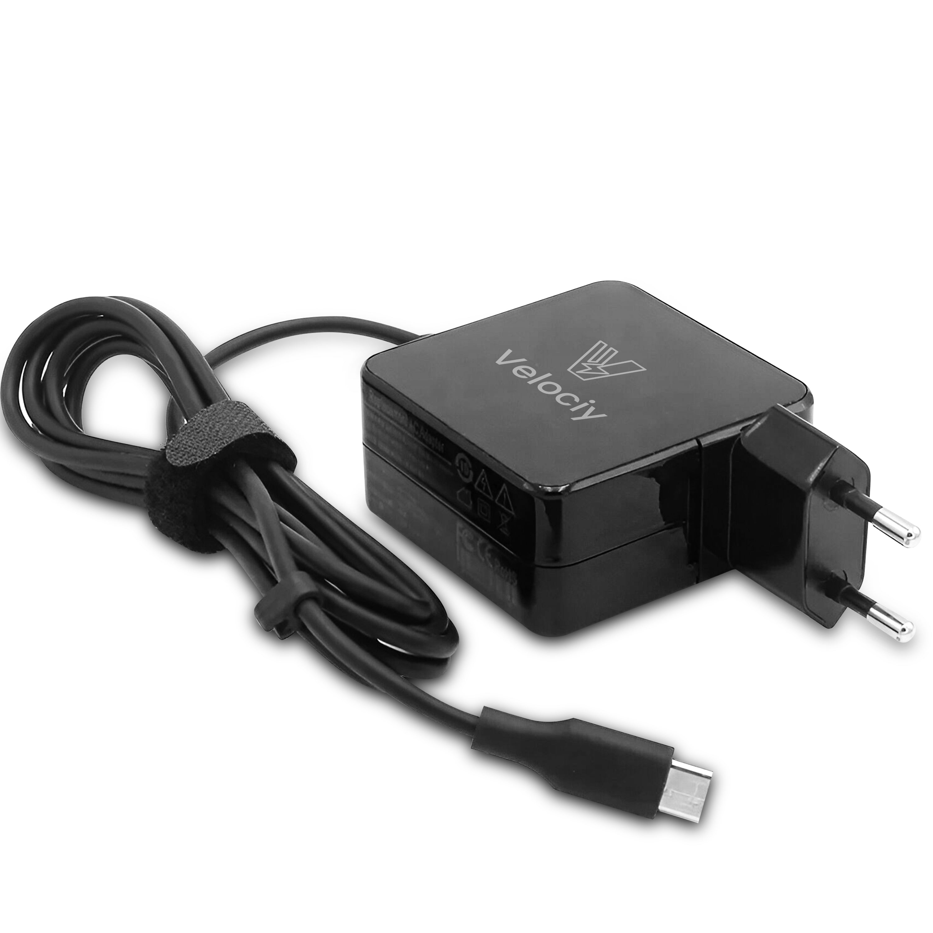 Velociy® USB-C oplader 100W – USB-C adapter – USBC oplader Samsung Geschikt – Universeel o.a. laptops, tablets, telefoons en usb-c hubs – Compact - 2024 Versie