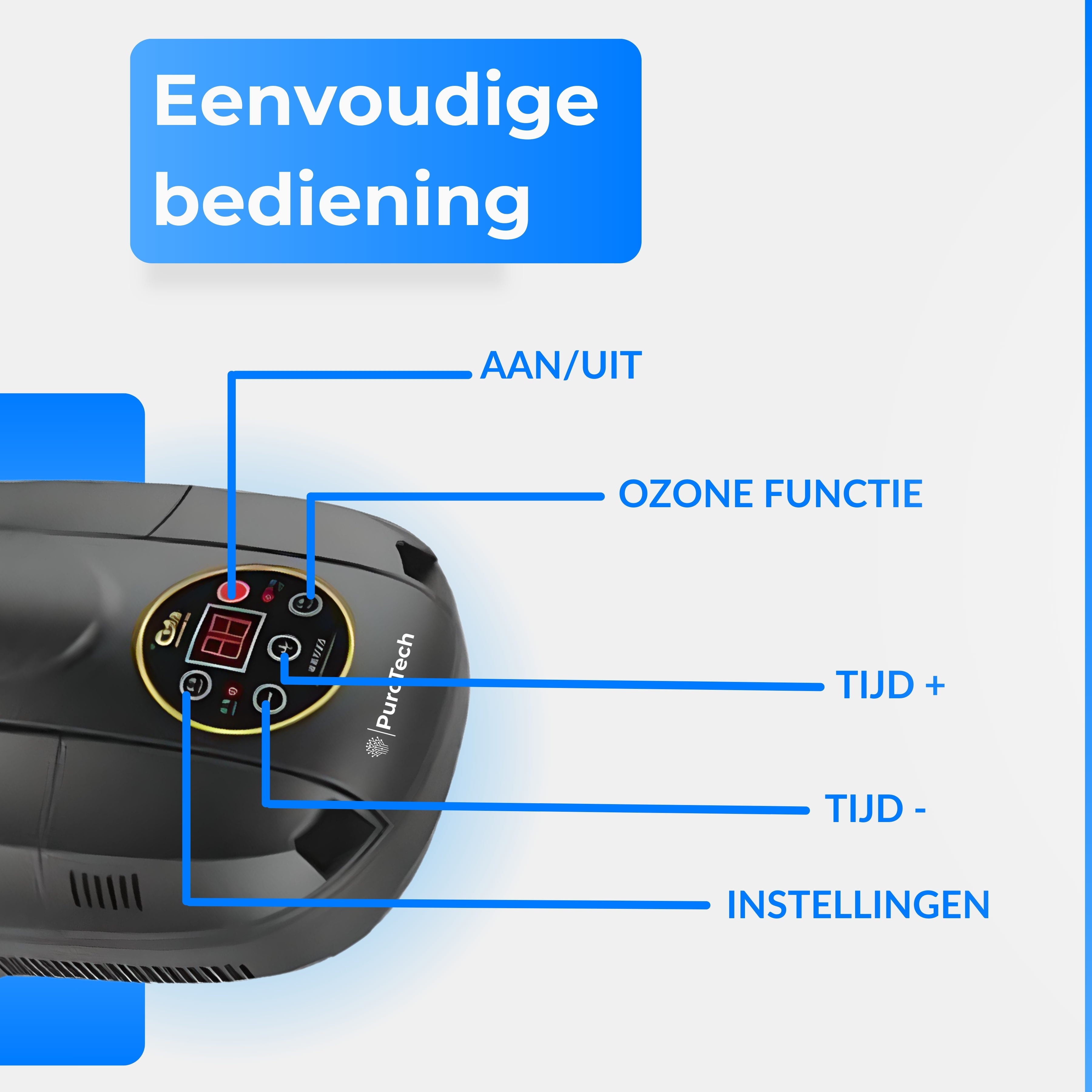 PuroTech - Slimme Schoenendroger - Schoenverfrisser Met Ozonfunctie - Incl. Verlengstuk - Schoendroger met Droogfunctie - Handige Timer - Droge Schoenen - Schoenendroger Elektrisch - Zwart